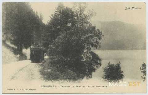 Tramway au bord du lac de Longemer (Gérardmer)